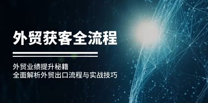 外贸获客全流程：外贸业绩提升秘籍：全面解析外贸出口流程与实战技巧 - 淘客掘金网-淘客掘金网