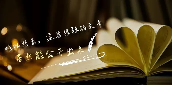 某付费文章《难以 想象，这篇狠辣的文章，居然能公开出来》 - 淘客掘金网-淘客掘金网