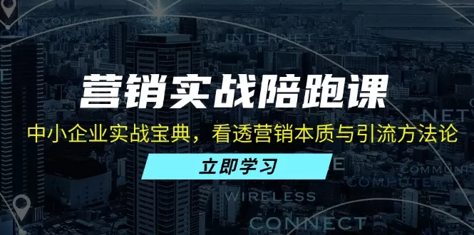 营销实战陪跑课：中小企业实战宝典，看透营销本质与引流方法论 - 淘客掘金网-淘客掘金网