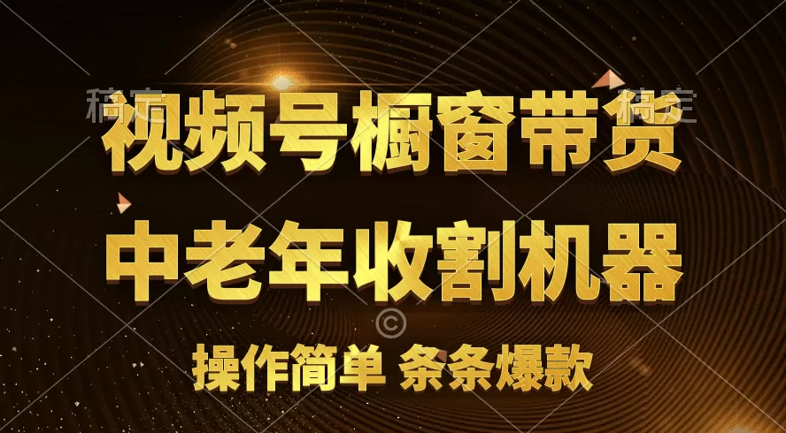 视频号最火爆赛道，橱窗带货，流量分成计划，条… - 淘客掘金网-淘客掘金网