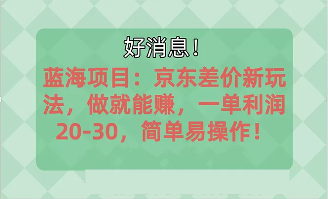 越早知道越能赚到钱的蓝海项目：京东大平台操作，一单利润20-30，简单… - 淘客掘金网-淘客掘金网