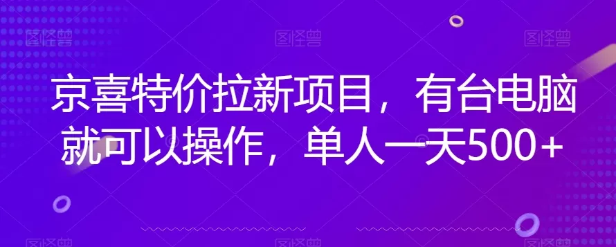 京喜特价拉新新玩法，有台电脑就可以操作，单人一天500+【揭秘】 - 淘客掘金网-淘客掘金网