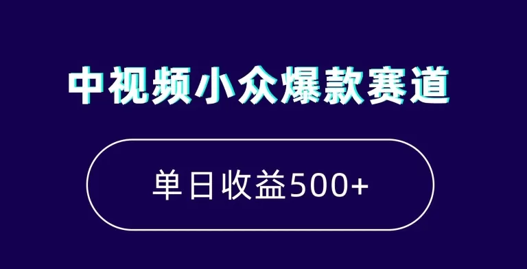 中视频小众爆款赛道，7天涨粉5万+，小白也能无脑操作，轻松月入上万 - 淘客掘金网-淘客掘金网