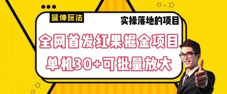 全网首发红果免费短剧掘金项目，单机30+可批量放大【揭秘】 - 淘客掘金网-淘客掘金网