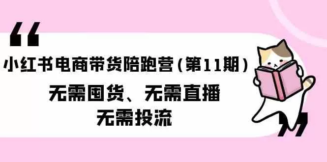 小红书电商带货陪跑营(第11期)无需囤货、无需直播、无需投流 - 淘客掘金网-淘客掘金网