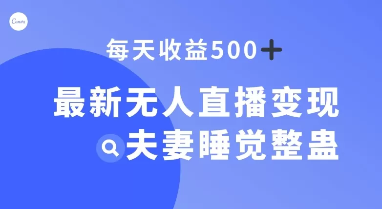 最新无人直播变现，夫妻睡觉整蛊，每天躺赚500+【揭秘】 - 淘客掘金网-淘客掘金网