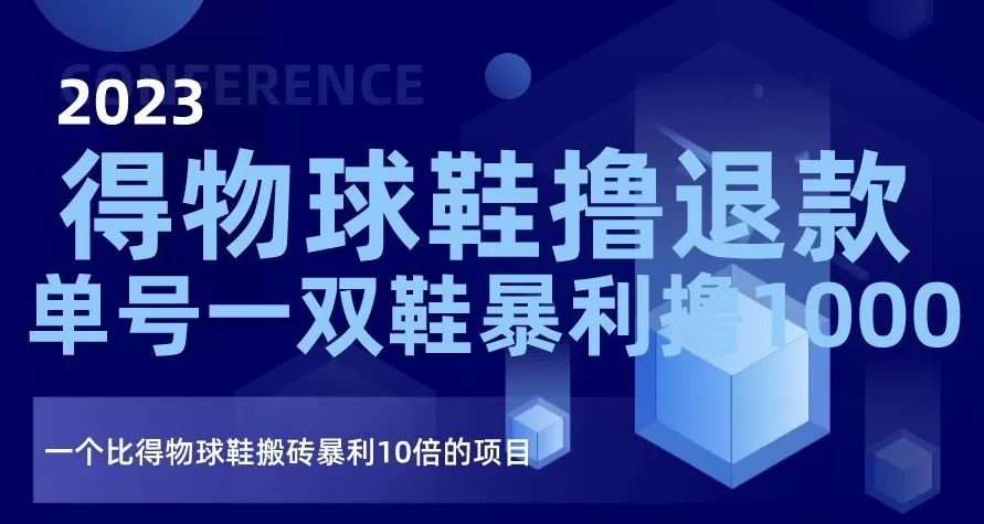 2023得物球鞋撸退款，单号一双鞋暴利撸1000，一个比得物球鞋搬砖暴利10倍的项目【揭秘】 - 淘客掘金网-淘客掘金网