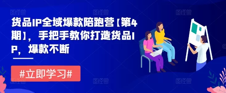 货品IP全域爆款陪跑营【第4期】，手把手教你打造货品IP，爆款不断 - 淘客掘金网-淘客掘金网