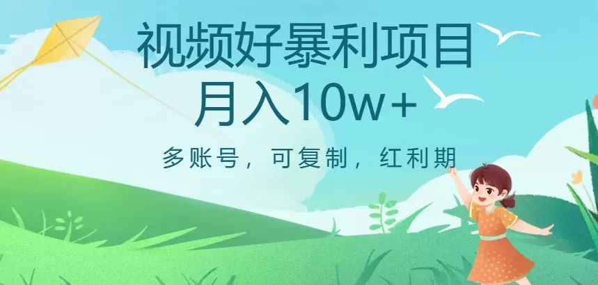 视频号暴利项目，多账号，可复制，红利期，月入10w+【揭秘】 - 淘客掘金网-淘客掘金网