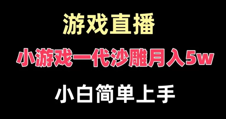 玩小游戏一代沙雕月入5w，爆裂变现，快速拿结果，高级保姆式教学 - 淘客掘金网-淘客掘金网