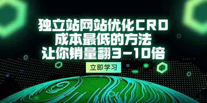 独立站网站优化CRO，成本最低的方法，让你销量翻3-10倍（5节课） - 淘客掘金网-淘客掘金网