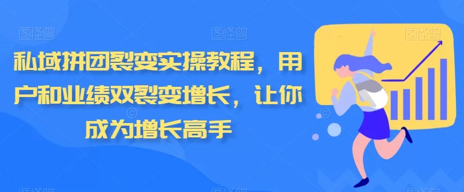 私域拼团裂变实操教程，用户和业绩双裂变增长，让你成为增长高手 - 淘客掘金网-淘客掘金网