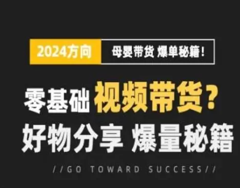 短视频母婴赛道实操流量训练营，零基础视频带货，好物分享，爆量秘籍 - 淘客掘金网-淘客掘金网