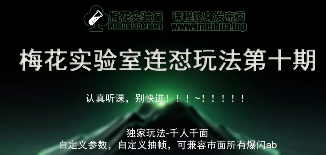 梅花实验室社群专享课视频号连怼玩法第十期课程+第二部分-FF助手全新高自由万能爆闪AB处理 - 淘客掘金网-淘客掘金网