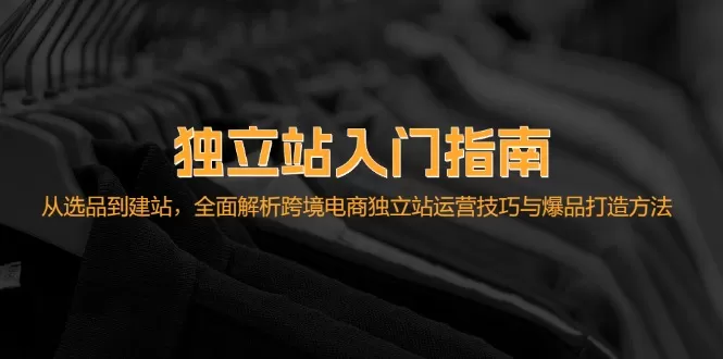 独立站入门指南：从选品到建站，全面解析跨境电商独立站运营技巧与爆品打造方法 - 淘客掘金网-淘客掘金网