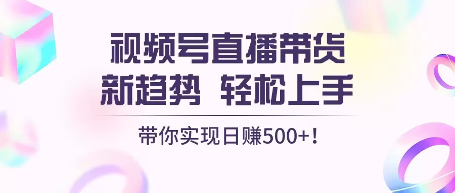 （13370期）视频号直播带货新趋势，轻松上手，带你实现日赚500+ - 淘客掘金网-淘客掘金网