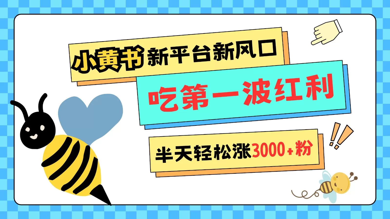 小黄书重磅来袭，新平台新风口，管理宽松，半天轻松涨3000粉，第一波红利等你来吃 - 淘客掘金网-淘客掘金网