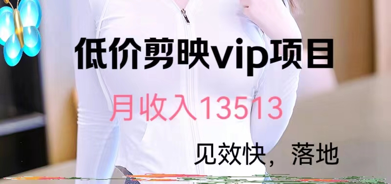 揭秘低价剪映VIP项目，月入13000+ - 淘客掘金网-淘客掘金网